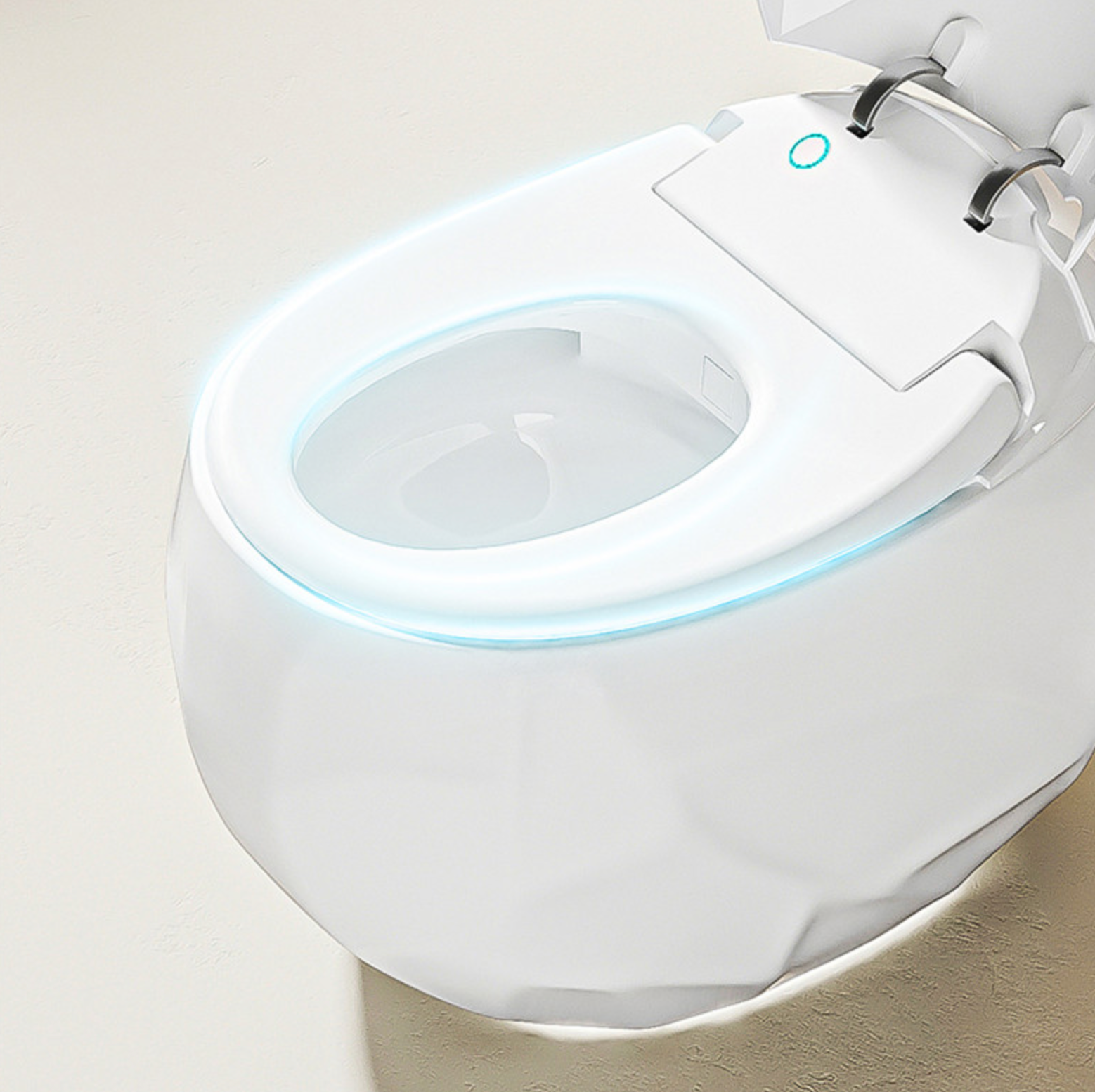 Egg Shaped Water Closet Ceramic Electric Intelligent Toilet Automatic Flush Remote Control White Smart Toilet