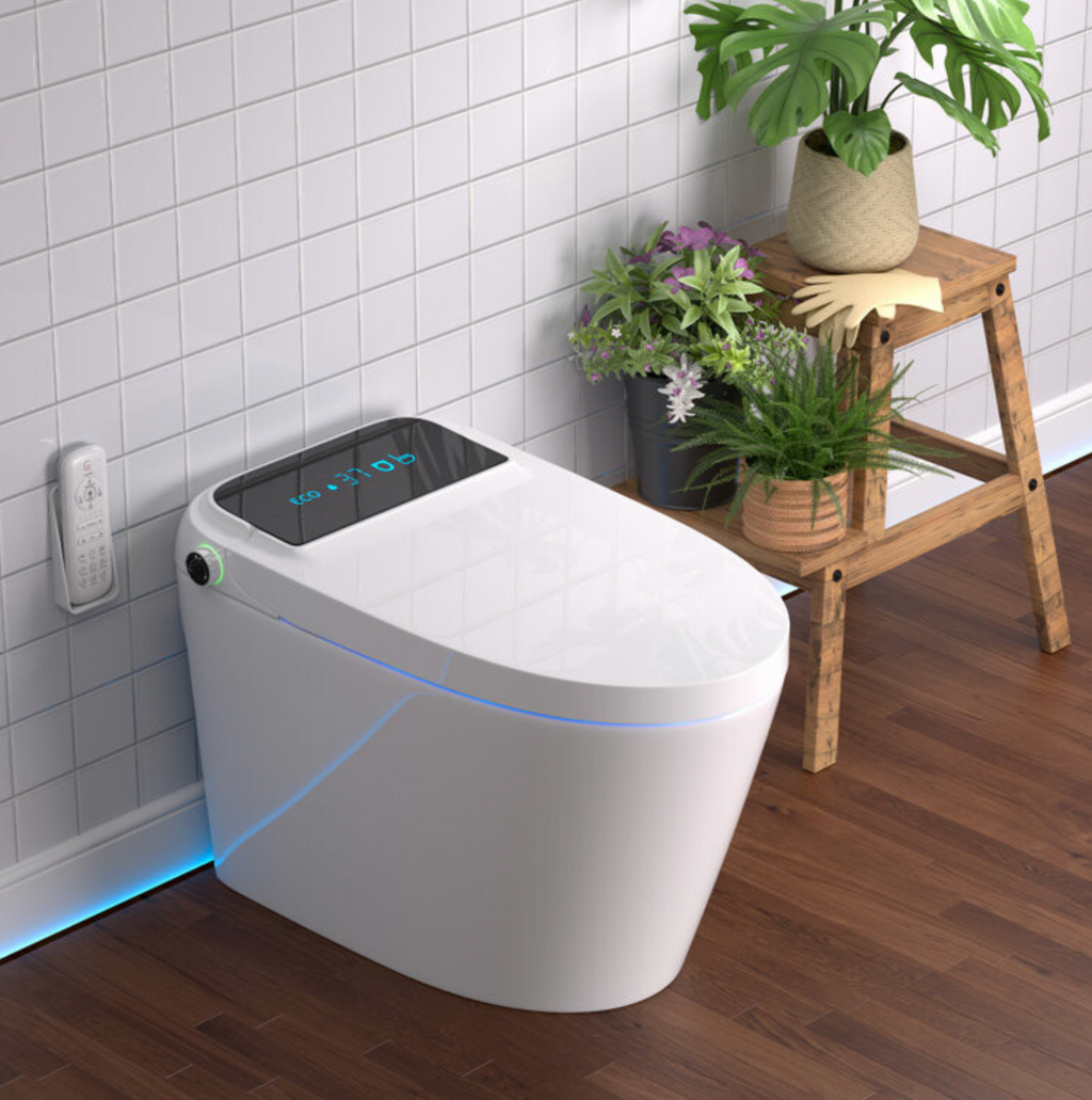 New Design P-trap/S-trap Bathroom Heat Seat Elongated Rear Washing Without Tissue Bidet Toilet