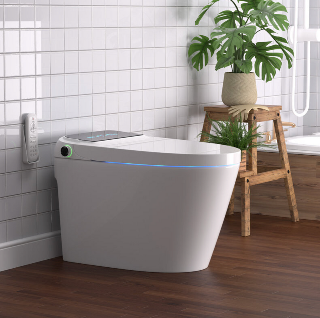 New Design P-trap/S-trap Bathroom Heat Seat Elongated Rear Washing Without Tissue Bidet Toilet