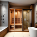 Modern Design 6KW Indoor Steam Sauna Shower Sauna Intelligent Control for 2 Persons